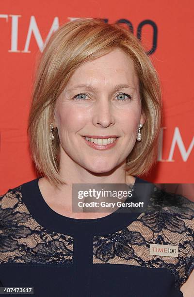 Honoree, U.S. Senator from New York, Kristen Gillibrand attends the 2014 Time 100 Gala at Frederick P. Rose Hall, Jazz at Lincoln Center on April 29,...