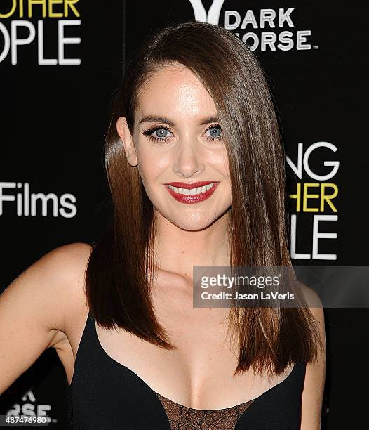 Actress Alison Brie attends the premiere of "Sleeping with Other People" at ArcLight Cinemas on September 9, 2015 in Hollywood, California.