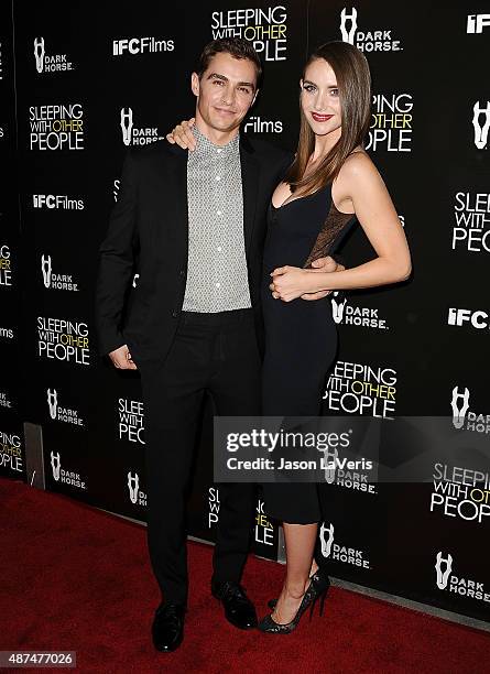 Actor Dave Franco and actress Alison Brie attend the premiere of "Sleeping with Other People" at ArcLight Cinemas on September 9, 2015 in Hollywood,...