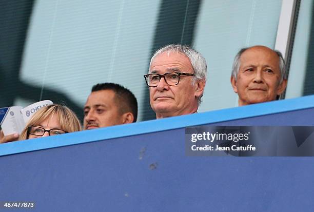 Head coach of Monaco Claudio Ranieri attends the UEFA Champions League semi final second leg match between Chelsea FC and Club Atletico de Madrid at...