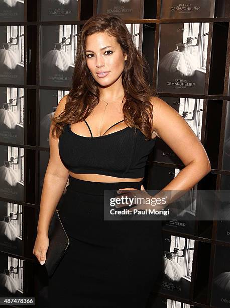 Model Ashley Graham attends the "Patrick Demarchelier" special exhibition preview to celebrate NYFW: The Shows for Spring 2016 at Christie's on...