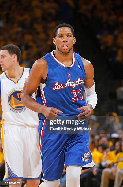 Danny Granger of the Los Angeles Clippers in a game against the Golden State Warriors in Game Three of the Western Conference Quarterfinals during...