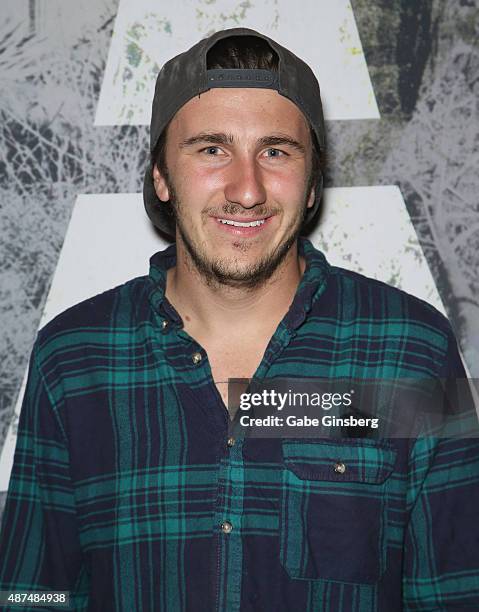 Television personality Tyler Dale attends Touchdown for Charity's celebrity fantasy football draft at Born and Raised Tavern/Lounge on September 9,...