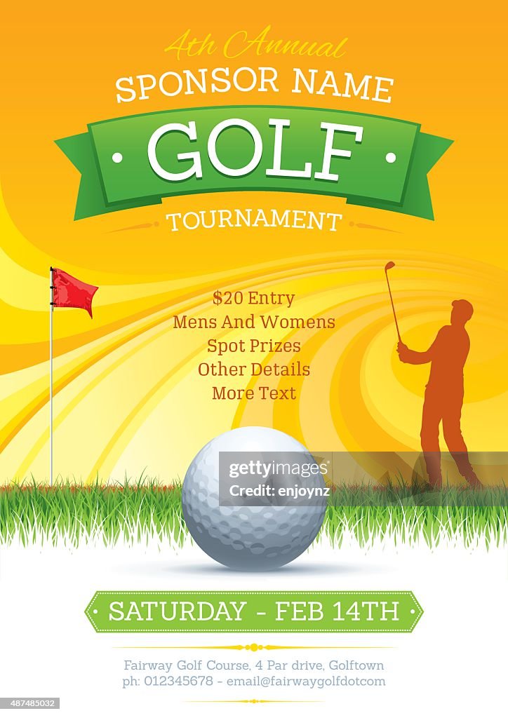 Golf tournament poster