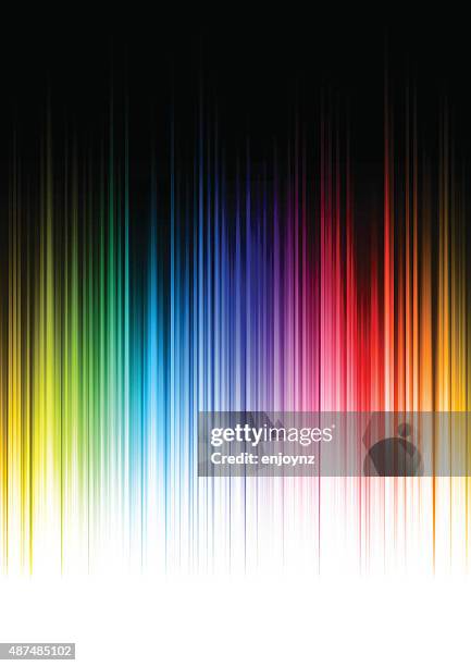 rainbow background - seismograph stock illustrations