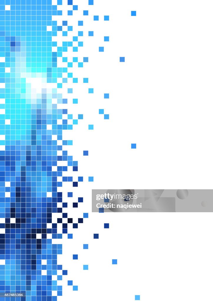 Abstract blue check pattern background for design
