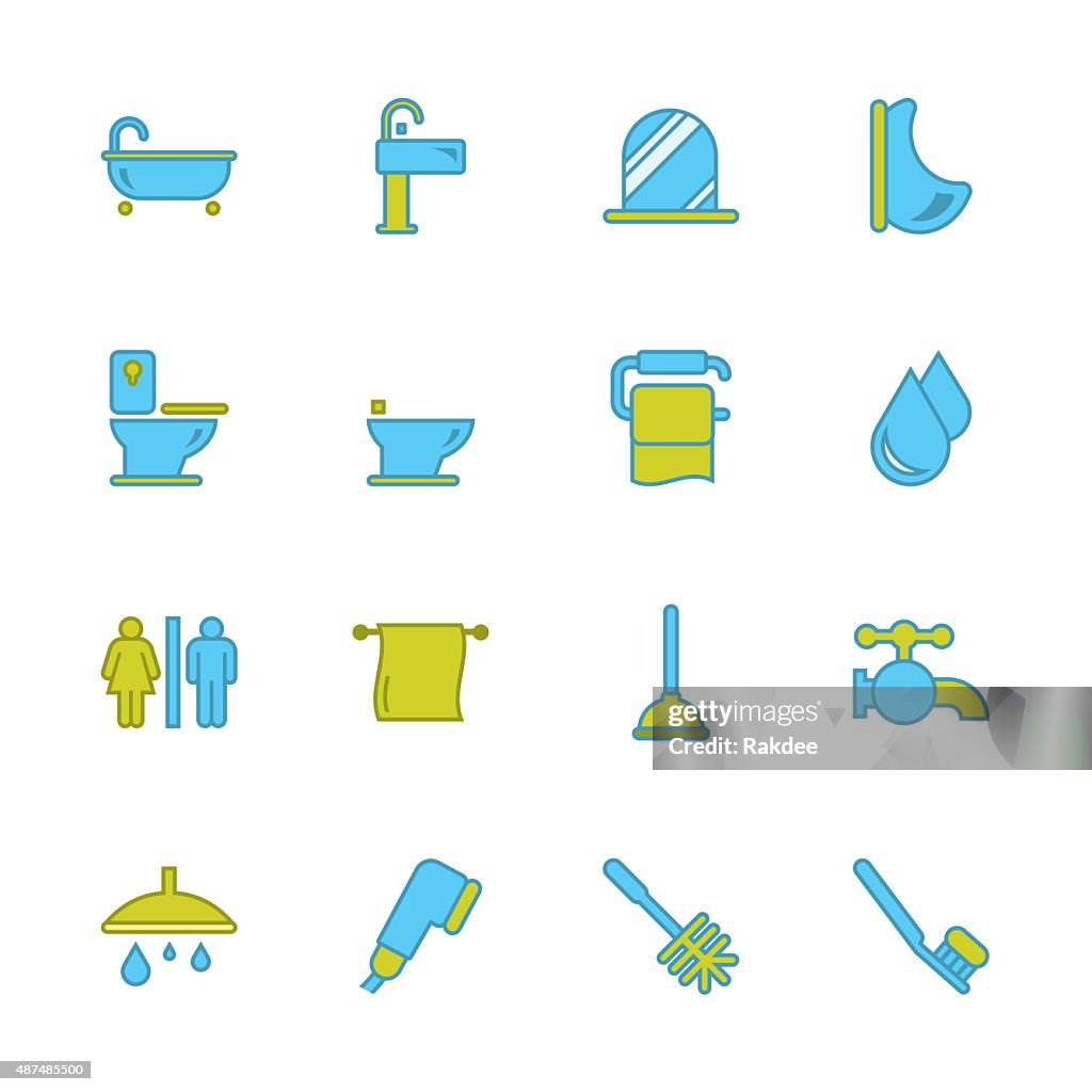 Bath and Bathroom - Outline Series
