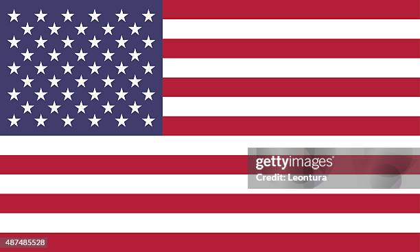 bildbanksillustrationer, clip art samt tecknat material och ikoner med american flag (official colors) - amerikanska flaggan