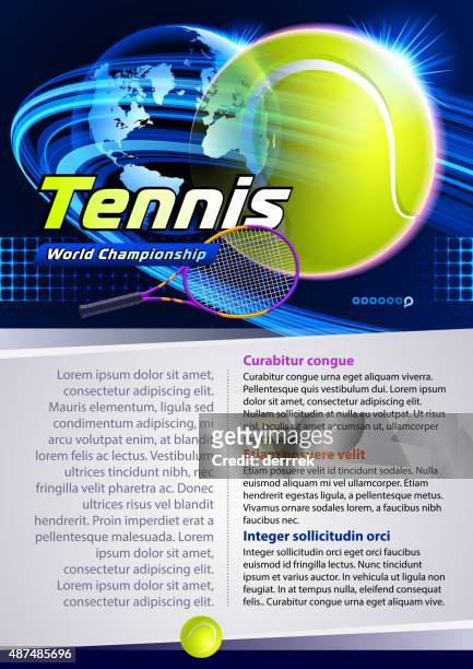 tennis - world tennis tournament stock illustrations