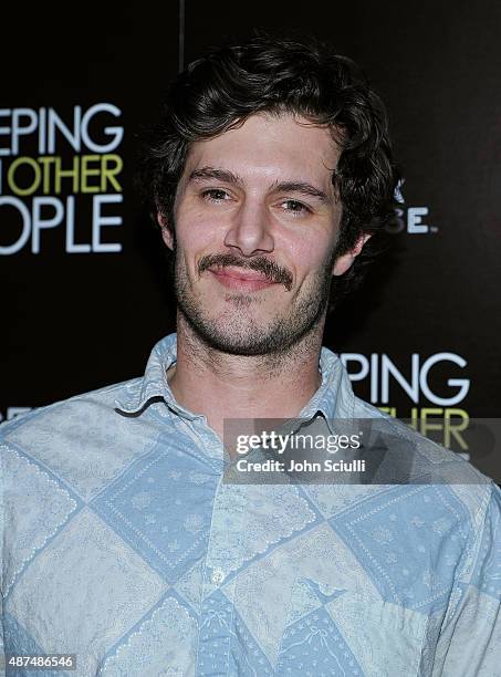 Actor Adam Brody attends the Los Angeles premiere of IFC Films "Sleeping with Other People" presented by Dark Horse Wine on September 9, 2015 in Los...