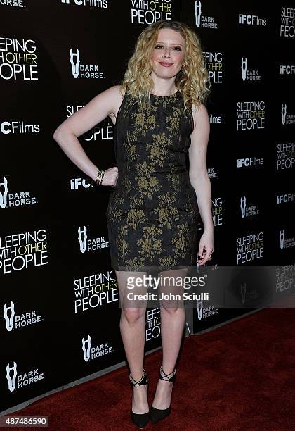 Actress Natasha Lyonne attends the Los Angeles premiere of IFC Films "Sleeping with Other People" presented by Dark Horse Wine on September 9, 2015...