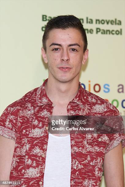 Spanish actor Victor Palmero attends the "Los Ojos Amarillos de los cocdrilos" premiere at the Academia de Cine on April 30, 2014 in Madrid, Spain.