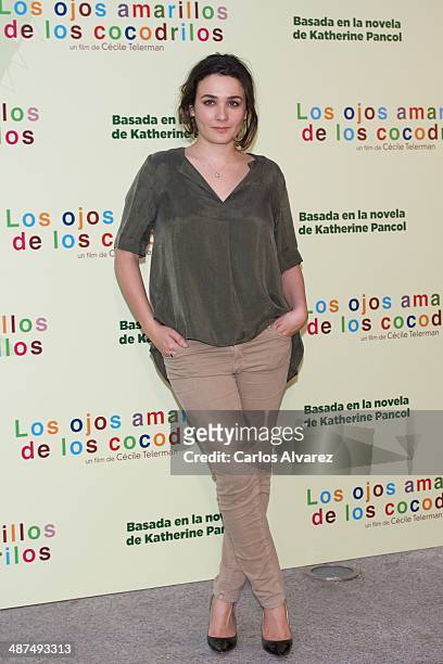 Adriana Dominguez attends the "Los Ojos Amarillos de los cocdrilos" premiere at the Academia de Cine on April 30, 2014 in Madrid, Spain.