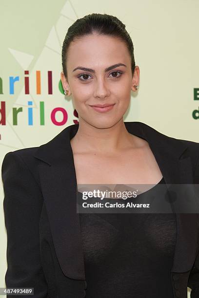 Spanish actress Alba Garcia attends the "Los Ojos Amarillos de los cocdrilos" premiere at the Academia de Cine on April 30, 2014 in Madrid, Spain.