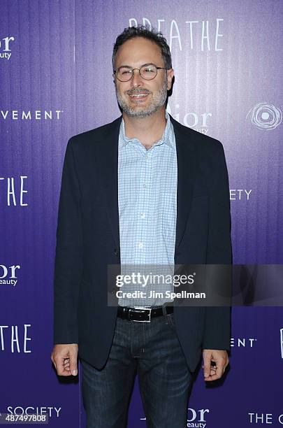 Film Movement President Michael E. Rosenberg attends a screening of Film Movement's "Breathe" hosted by The Cinema Society and Dior Beauty at Tribeca...