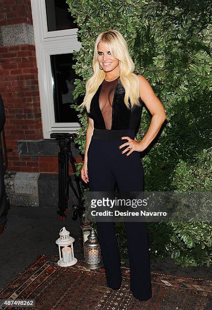 Jessica Simpson attends Jessica Simpson Collection Presentation Spring 2016 New York Fashion Week on September 9, 2015 in New York City.
