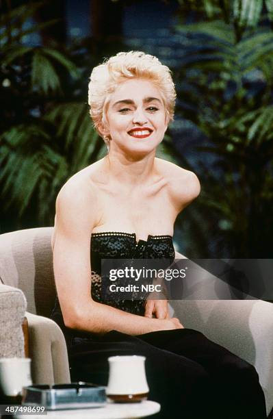 Pictured: Singer Madonna during an interview on June 9, 1987 --