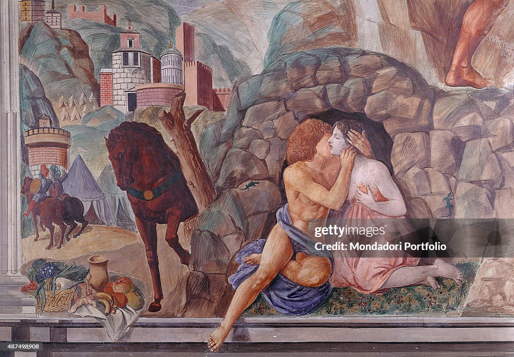 Ciclo di Ferrara, by Achille Funi, 20th Century, fresco