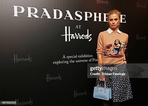 Laura Bailey attends PRADASPHERE at Harrods on April 30, 2014 in London, England.