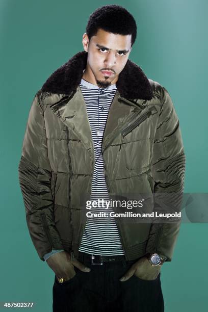 Rapper J.Cole is photographed for Vibe Magazine on June 27, 2013 in New York City.
