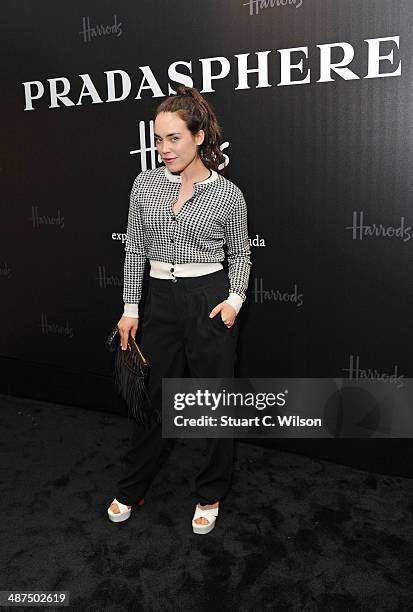 Tallulah Harlech attends PRADASPHERE at Harrods on April 30, 2014 in London, England.