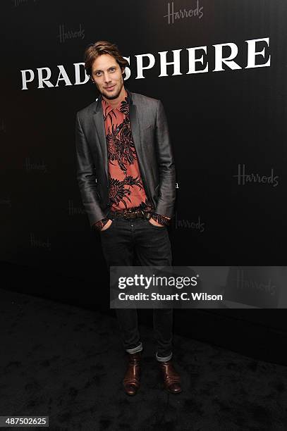 James Rousseau attends PRADASPHERE at Harrods on April 30, 2014 in London, England.