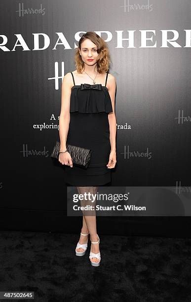 Tuppence Middleton attends PRADASPHERE at Harrods on April 30, 2014 in London, England.