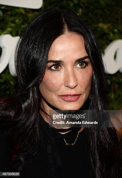 Actress Demi Moore arrives at the Salvatore Ferragamo 100 Years In Hollywood celebration at the newly unveiled Rodeo Drive flagship Salvatore...