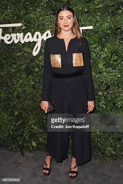 Actress Dominik Garcia-Lorido arrives at Salvatore Ferragamo 100th Year Celebration In Hollywood Rodeo Drive Flagship Store Opening at Salvatore...