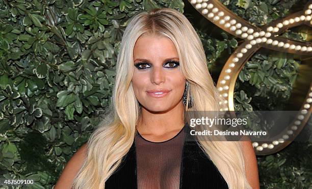 Jessica Simpson attends Jessica Simpson Collection Presentation Spring 2016 New York Fashion Week on September 9, 2015 in New York City.