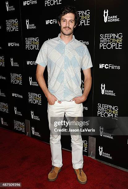 Actor Adam Brody attends the premiere of "Sleeping With Other People" at ArcLight Cinemas on September 9, 2015 in Hollywood, California.