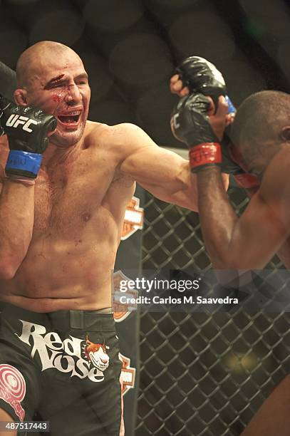 Glover Teixeira in action vs Jon Jones during Light Heavyweight Championship bout at Baltimore Arena. Baltimore, MD 4/26/2014 CREDIT: Carlos M....