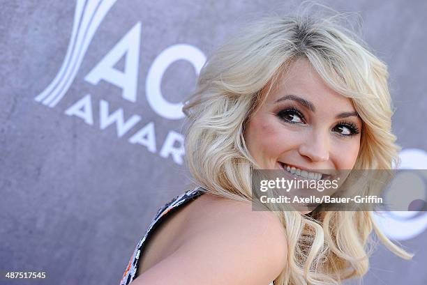 Singer Jamie Lynn Spears arrives at the 49th Annual Academy of Country Music Awards at the MGM Grand Hotel and Casino on April 6, 2014 in Las Vegas,...