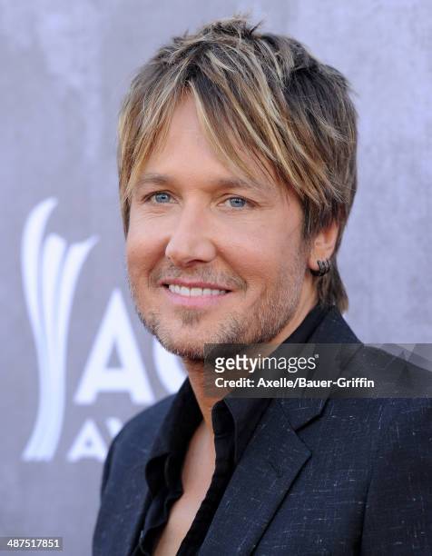 Singer Keith Urban arrives at the 49th Annual Academy of Country Music Awards at the MGM Grand Hotel and Casino on April 6, 2014 in Las Vegas, Nevada.