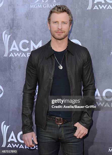 Musician Dierks Bentley arrives at the 49th Annual Academy of Country Music Awards at the MGM Grand Hotel and Casino on April 6, 2014 in Las Vegas,...