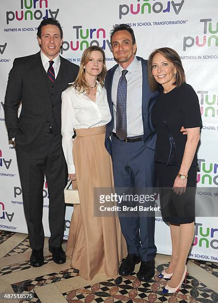 Chris Cuomo, Katie Wright, Hank Azaria, and Pamela Cantor attend the Turnaround For Children's 5th Annual Impact Awards Dinner at Cipriani 42nd...
