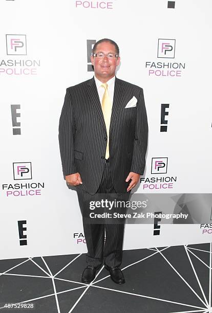 James Leonard attends E!'s 2016 Spring NYFW Kick Off Party at The Standard, High Line, Biergarten & Garden on September 9, 2015 in New York City.