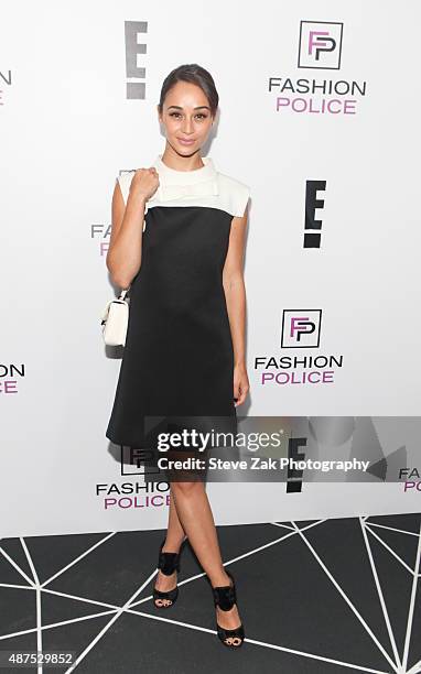 Cara Santana attends E!'s 2016 Spring NYFW Kick Off Party at The Standard, High Line, Biergarten & Garden on September 9, 2015 in New York City.