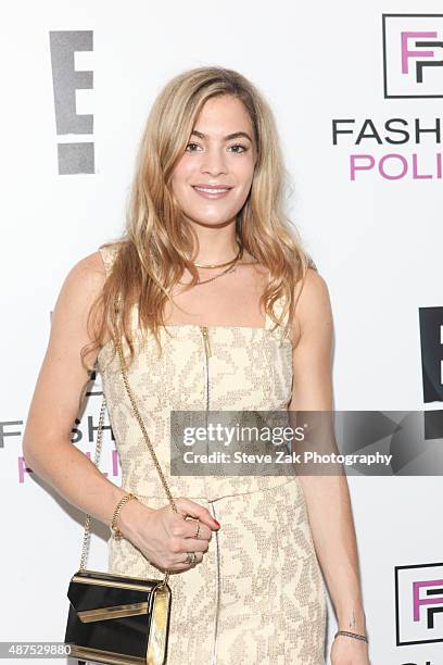 Chelsea Leyland attends E!'s 2016 Spring NYFW Kick Off Party at The Standard, High Line, Biergarten & Garden on September 9, 2015 in New York City.