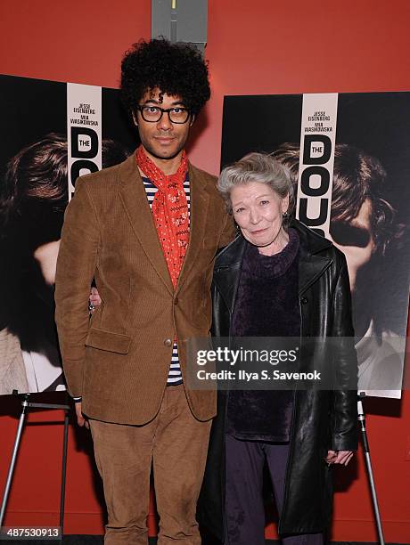 Richard Ayoade and Phyllis Somerville attend "The Double" screening at Sunshine Landmark on April 30, 2014 in New York City.