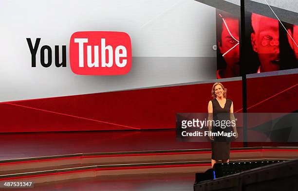 Of YouTube Susan Wojcicki speaks on stage at Google presents YouTube Brandcast event at The Theater at Madison Square Garden on April 30, 2014 in New...