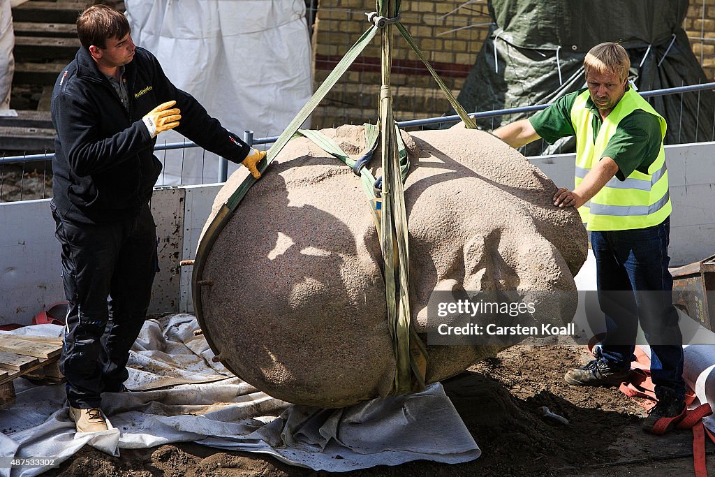 Lenin Sculpture Head, Once Buried, Goes On Display