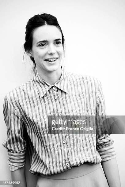 Stacy Martin attends a photocall for 'Taj Mahal' during the 72nd Venice Film Festival at Palazzo del Casino on September 10, 2015 in Venice, Italy.