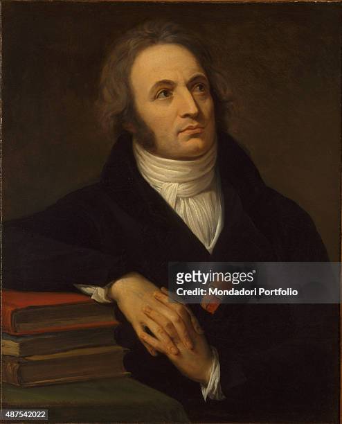 Portrait of Vincenzo Monti , by Andrea Appiani, c. 1808, 19th Century, oil on canvas, 74 x 53 cm Italy, Lazio, Rome, National Gallery of Modern and...