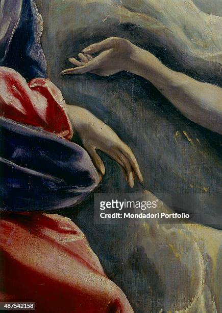 The Burial of the Count of Orgaz , by El Greco 16th Century, oil on canvas, 480 x 360 cm Spain, Toledo, Church of Santo Tom?. Detail. Particular...