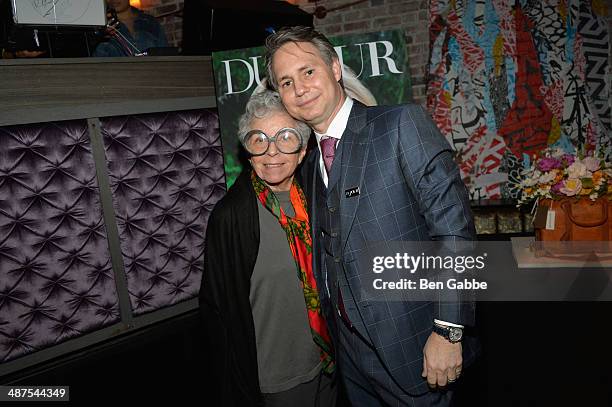 Cake designer Sylvia Weinstock and jason Binn attend DuJour Magazine's Jason Binn along with Lisa And James Cohen celebration of Arianna Huffington's...