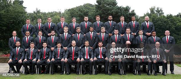 The England playing Squad and coaches for the 2015 Rugby World Cup Tom Youngs, Leicester Tigers, George Ford of Bath Rugby, Jamie George of Saracens,...