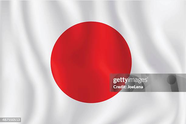 flag of japan - japanese flag stock illustrations
