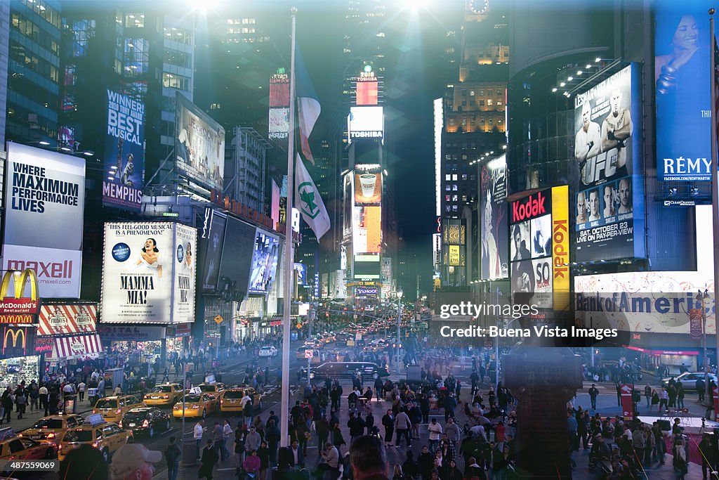 Advertising signs in Times Square