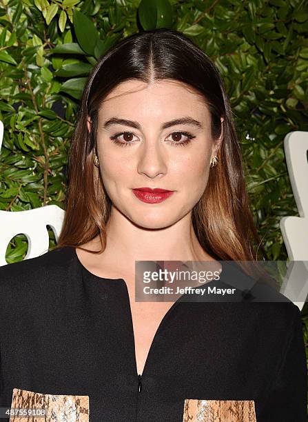 Actress Dominik Garcia-Lorido arrives at the Salvatore Ferragamo 100 Years In Hollywood celebration at the newly unveiled Rodeo Drive flagship...